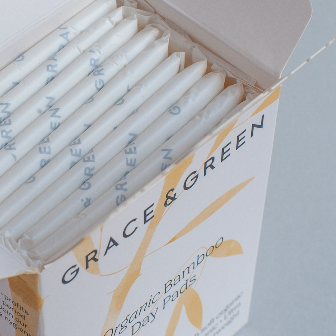 Grace & Green organic bamboo day pads 有機竹衛生巾-日用